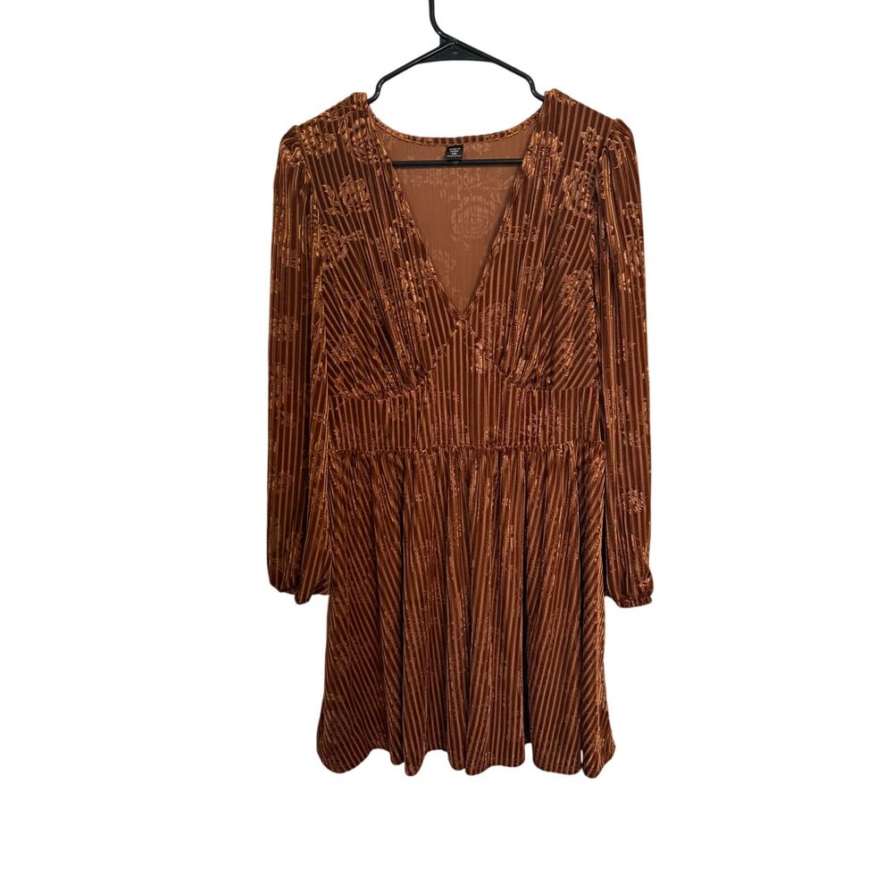 Brown Shien Curve Dress 1XL